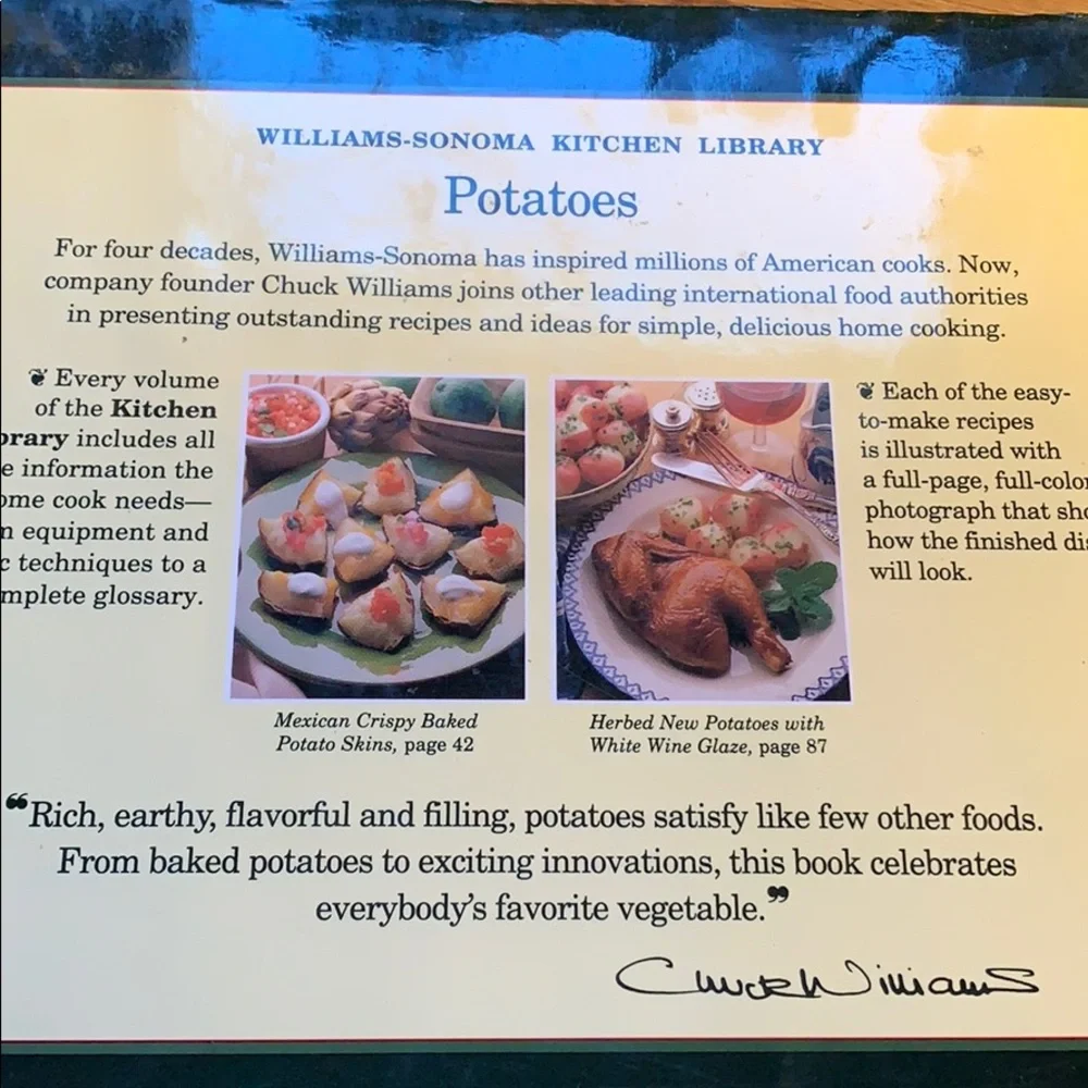 Williams Sonoma POTATOES cookbook